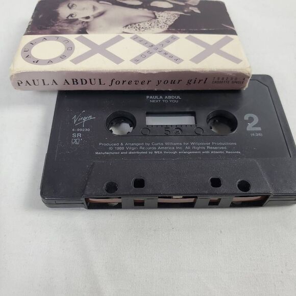 Paula Abdul – Forever Your Girl (Remix) Cassette Single (1989) - Picture 3 of 3
